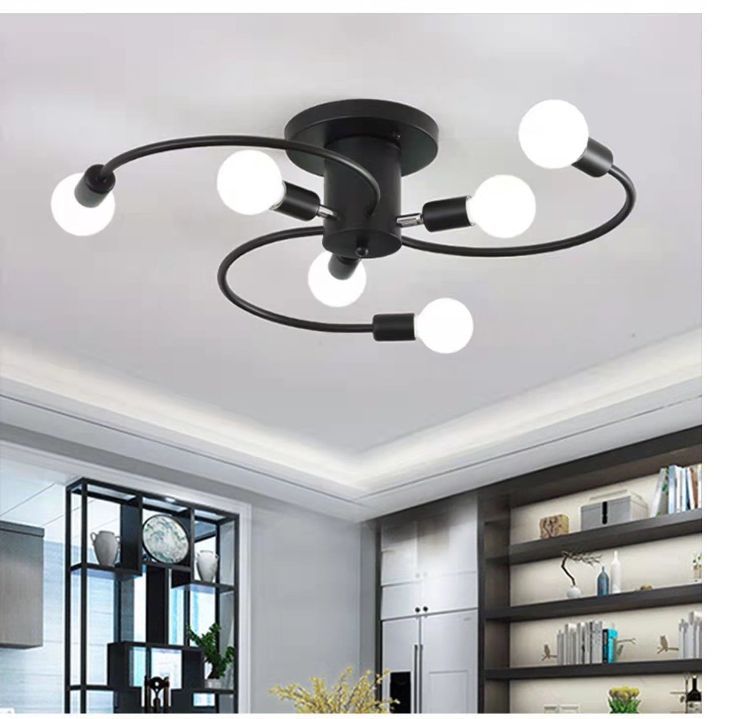 Creative, Personalized Iron Lighting For The Study Room