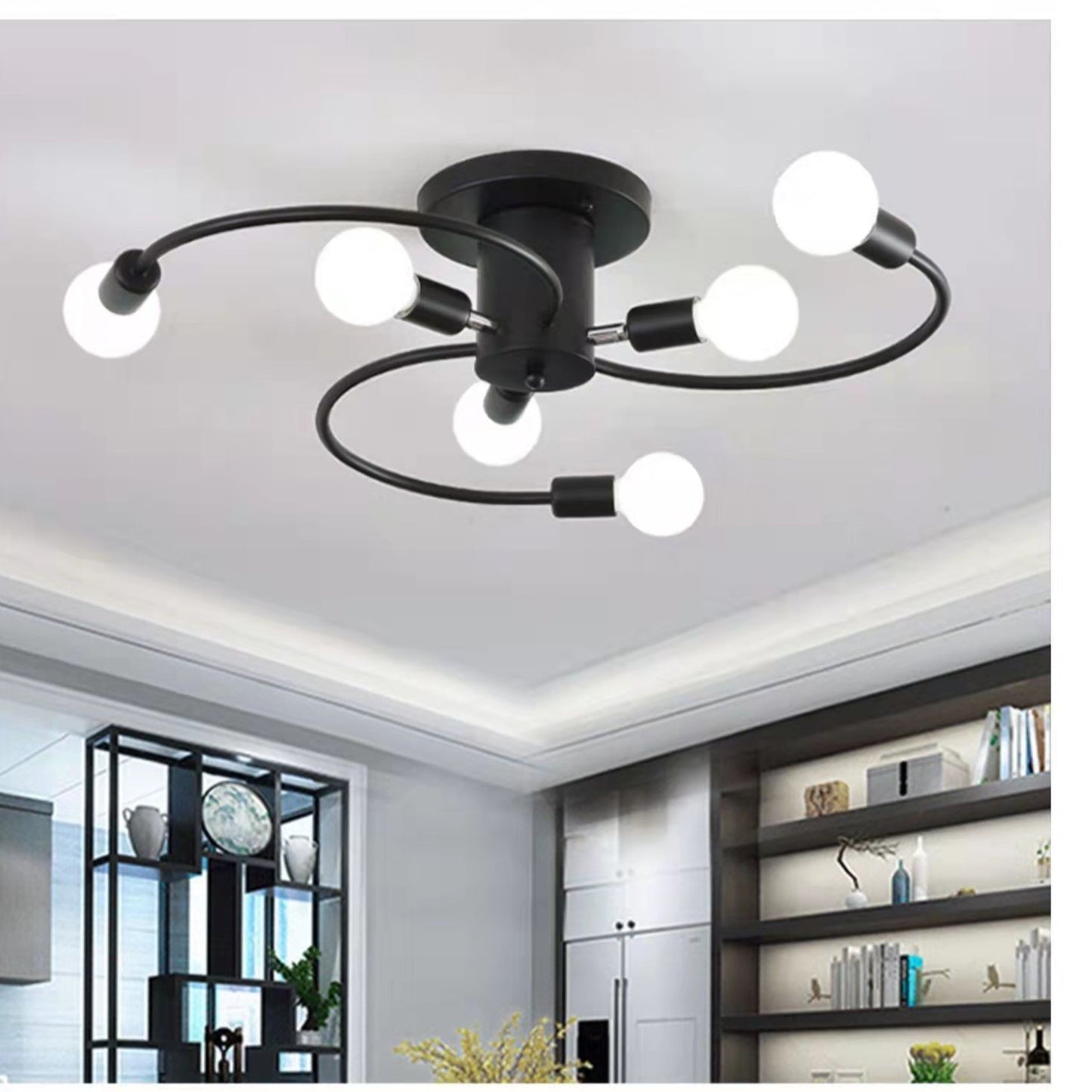 Creative, Personalized Iron Lighting For The Study Room
